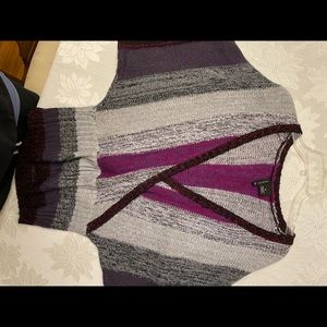 New Direction size m cross over sweater